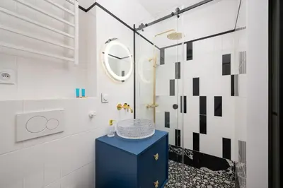 Łazienka w obiekcie Nowolipki Deluxe Grey Studio