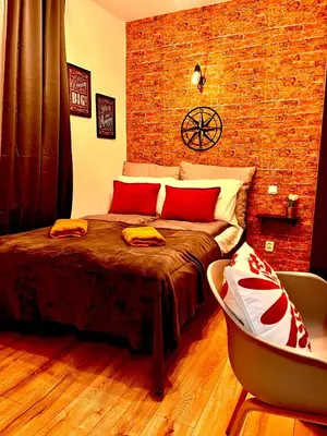 Łóżko lub łóżka w pokoju w obiekcie Premium Center Apartment Golden street