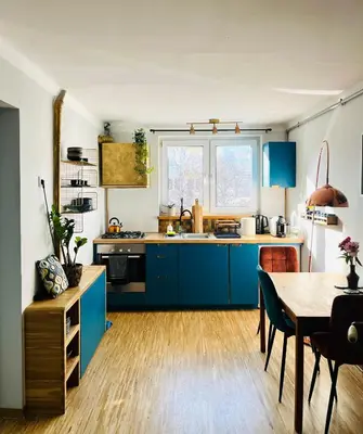Kuchnia lub aneks kuchenny w obiekcie Apartament w centrum Warszawy