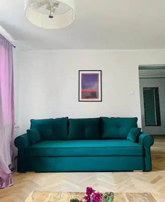 Część wypoczynkowa w obiekcie Apartament w centrum Warszawy