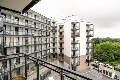 Budynek, w którym mieści się apartament