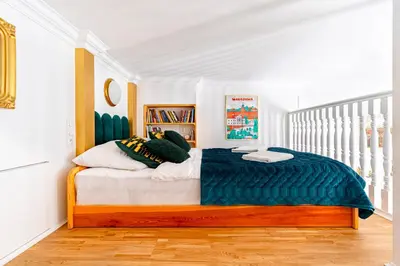 Łóżko lub łóżka w pokoju w obiekcie Great location Amazing flat
