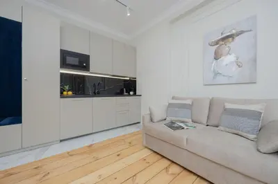 Kuchnia lub aneks kuchenny w obiekcie Elegant Apartments Grójecka in Warsaw by Noclegi Renters