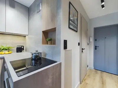 Kuchnia lub aneks kuchenny w obiekcie Beautiful Studio for Two People by Noclegi Renters