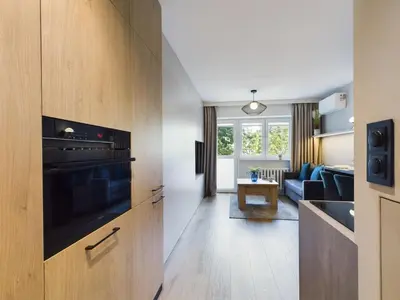 Kuchnia lub aneks kuchenny w obiekcie Beautiful Studio for Two People by Noclegi Renters