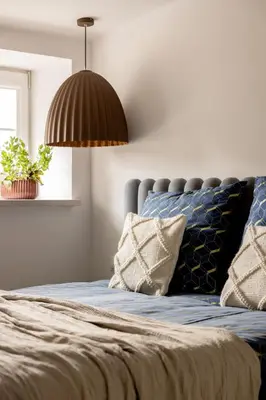 Łóżko lub łóżka w pokoju w obiekcie Premium Apartment Plac Zbawiciela, air conditioning