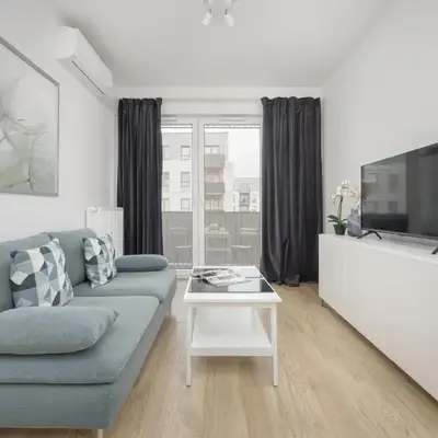 Comfy Two-Bedroom Apartment near Chopin Airport Warsaw's Ursynów by Noclegi Renters