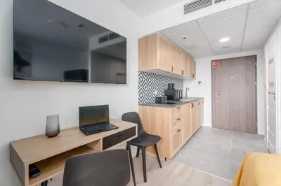Kuchnia lub aneks kuchenny w obiekcie Chill Apartments Pileckiego