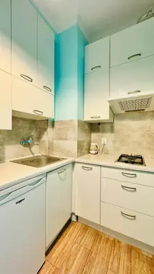Kuchnia lub aneks kuchenny w obiekcie Five Colors Apartment Warsaw