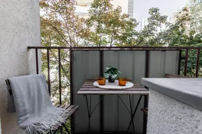 Balkon lub taras w obiekcie SuperApart Twarda 56a - Blisko Złotych Tarasów