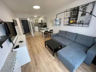 Kuchnia lub aneks kuchenny w obiekcie City Centre Chłodna Apartment
