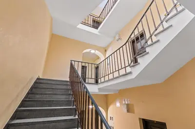 Plan piętra w obiekcie Cute apartment in the historic old town of Warsaw