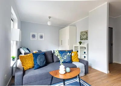 Część wypoczynkowa w obiekcie Aleja Krakowska SuperApart Modern Studio