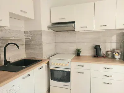 Kuchnia lub aneks kuchenny w obiekcie Rental Apartments Smoluchowskiego