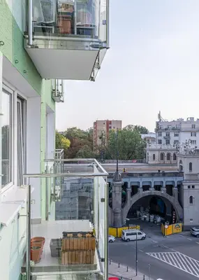Budynek, w którym mieści się apartament