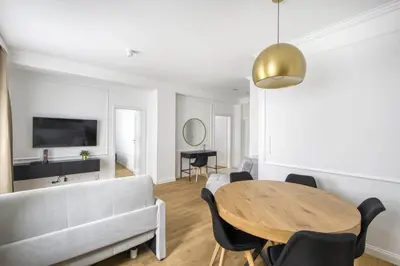 Telewizja i/lub zestaw kina domowego w obiekcie Labo Apartment Marszałkowska