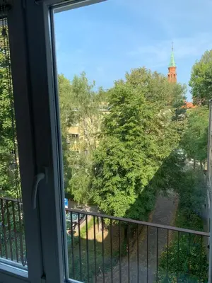 Balkon lub taras w obiekcie Apartament na zielonym Nowolipiu