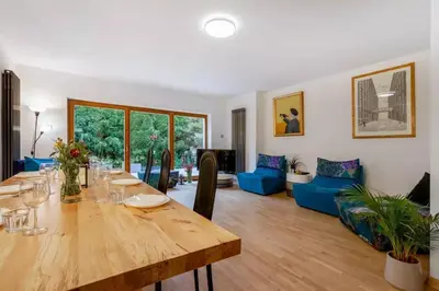 Plan piętra w obiekcie Cozy Villa with 6 bedrooms