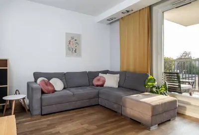 Część wypoczynkowa w obiekcie Apricot 3 Room Apartment Bobrowiecka Mokotow