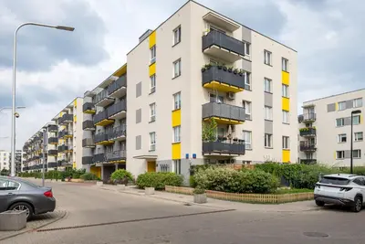 Budynek, w którym mieści się apartament