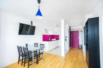 Kuchnia lub aneks kuchenny w obiekcie Super Central Chmielna str Apt Super view
