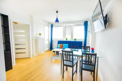 Część wypoczynkowa w obiekcie Super Central Chmielna str Apt Super view