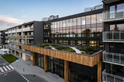 Budynek, w którym mieści się apartament