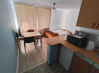 Kuchnia lub aneks kuchenny w obiekcie Złota Center Apartament