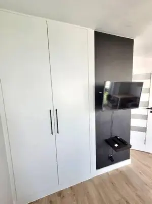 Kuchnia lub aneks kuchenny w obiekcie City Centre top floor Apartment