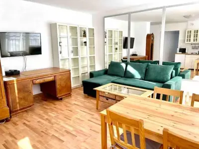 Telewizja i/lub zestaw kina domowego w obiekcie Old Town Miodowa Prime Apartment
