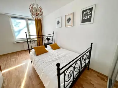 Łóżko lub łóżka w pokoju w obiekcie Old Town Miodowa Prime Apartment