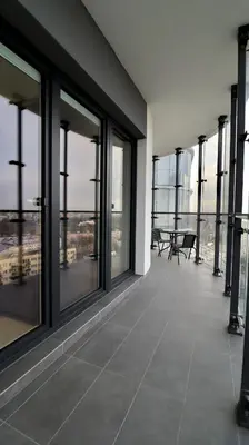 Balkon lub taras w obiekcie Apartamenty Kasprzaka 29