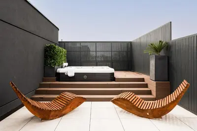 Plan piętra w obiekcie Jacuzzi Haven in Warsaw - Private Terrace & Parking