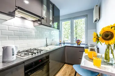 Kuchnia lub aneks kuchenny w obiekcie Apart Rooms City Centr