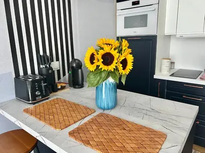 Kuchnia lub aneks kuchenny w obiekcie Apartament Blue