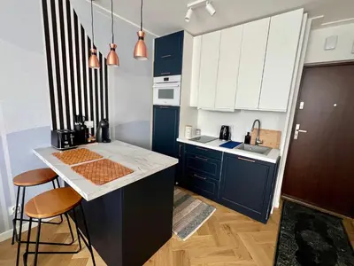 Kuchnia lub aneks kuchenny w obiekcie Apartament Blue