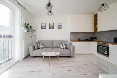 Kuchnia lub aneks kuchenny w obiekcie Warszawa Rakowska Cosy Apartment by BookingHost