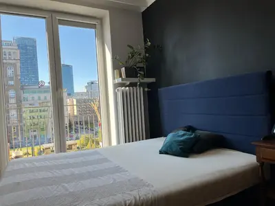 Łóżko lub łóżka w pokoju w obiekcie Be in - Warsaw