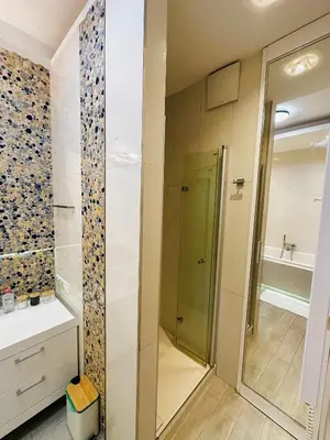 Łazienka w obiekcie SecretFace Penthouse Grójecka 120m2 z tarasem 40m2