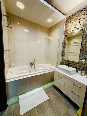 Łazienka w obiekcie SecretFace Penthouse Grójecka 120m2 z tarasem 40m2