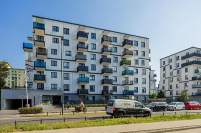 Budynek, w którym mieści się apartament