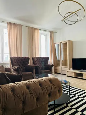 Część wypoczynkowa w obiekcie Warsaw Apartament