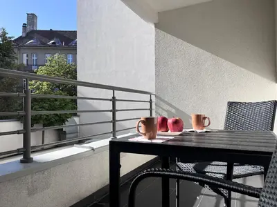 Balkon lub taras w obiekcie Metro Dzialdowska - Silent and spacious