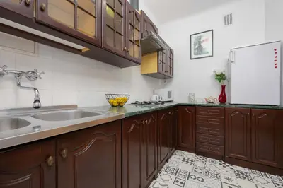 Kuchnia lub aneks kuchenny w obiekcie Exceptional Apartment for 4 People by Noclegi Renters