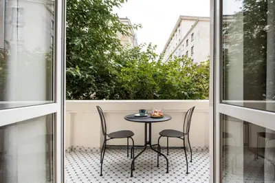 Balkon lub taras w obiekcie Stunning 2bed with terrace and parking