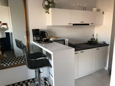 Kuchnia lub aneks kuchenny w obiekcie Apartment