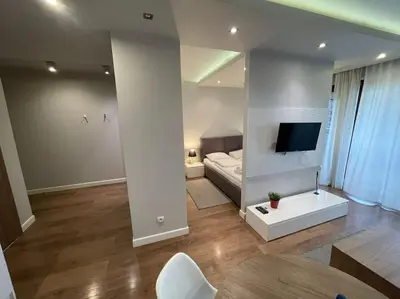 Telewizja i/lub zestaw kina domowego w obiekcie Oxygen charming studio