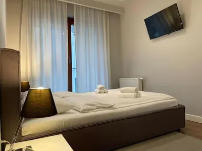 Łóżko lub łóżka w pokoju w obiekcie Oxygen Charming Studio