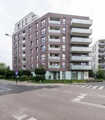 Budynek, w którym mieści się apartament