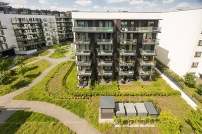 Budynek, w którym mieści się apartament